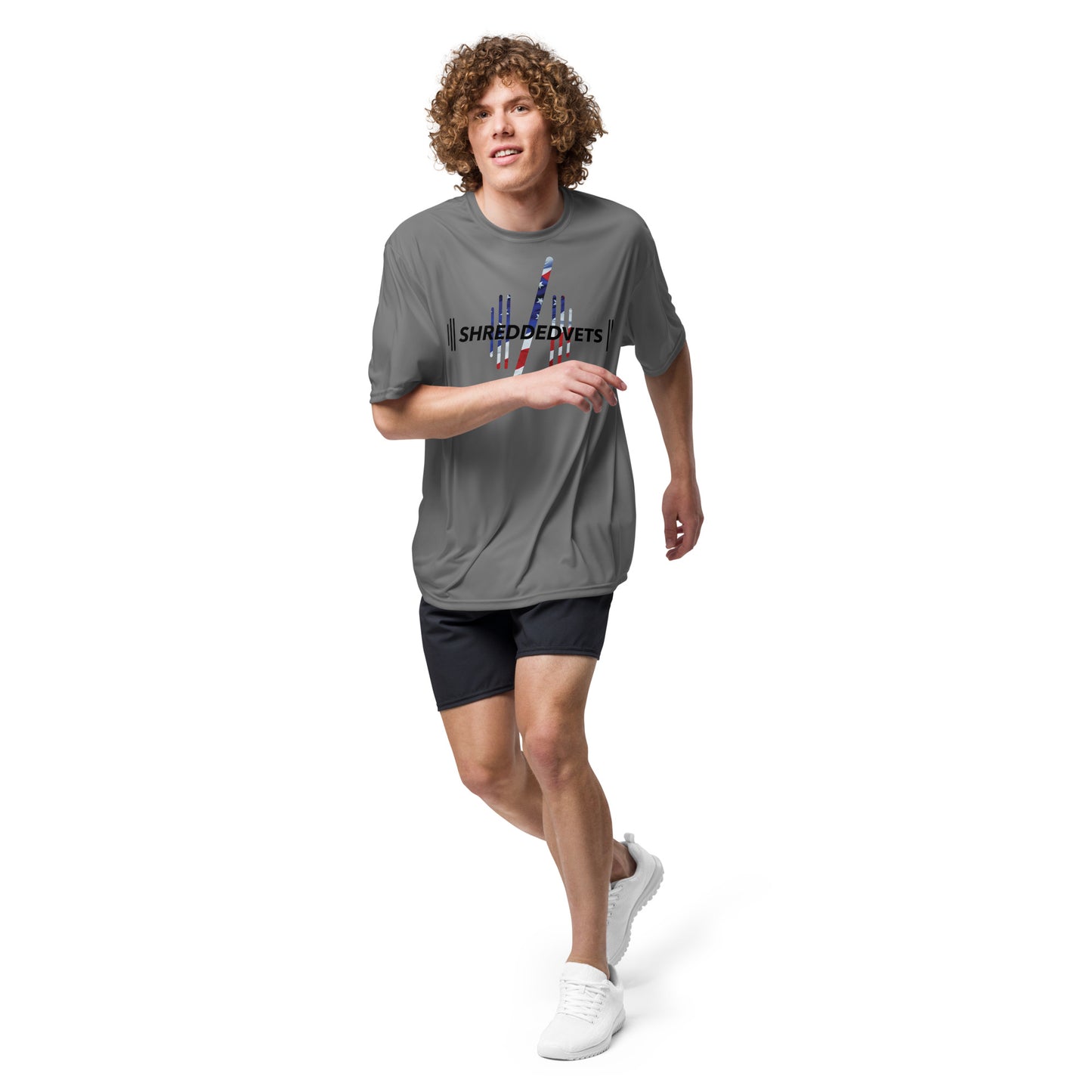 ShreddedVets Unisex Performance T-Shirt- USA Edition