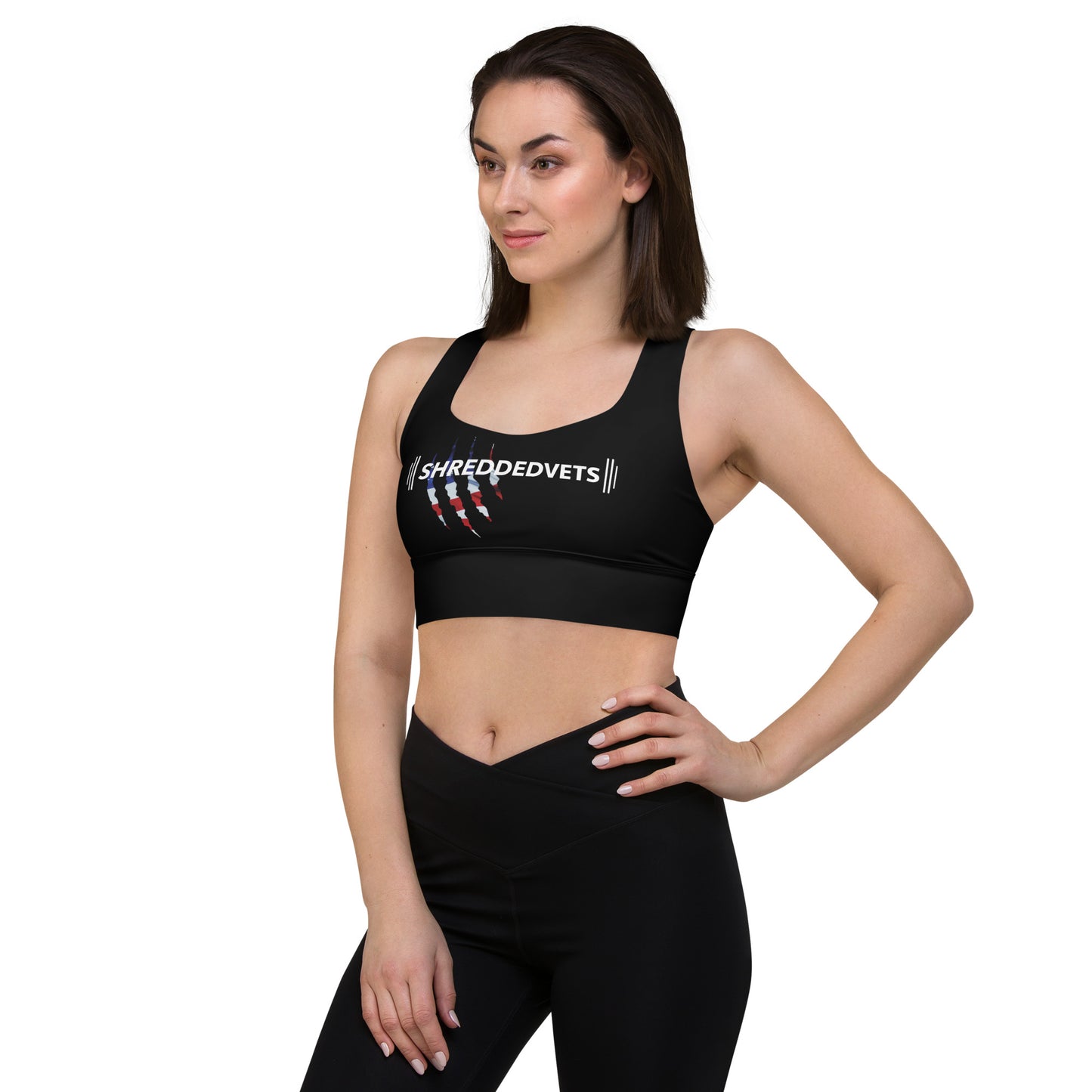 ShreddedVets Claw Longline Sports Bra