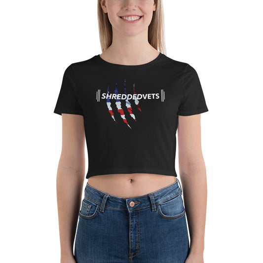 ShreddedVets Shred Women’s Crop Tee